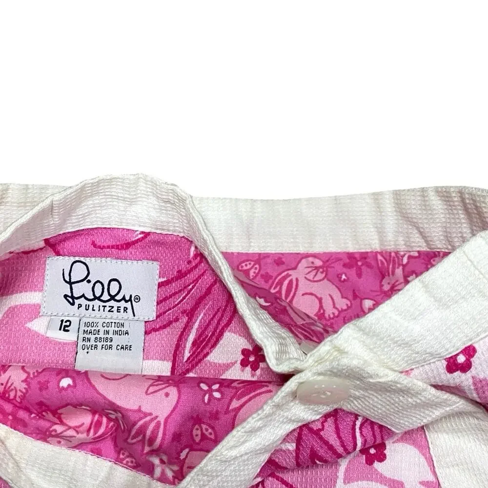 Vintage Lilly Pullitzer Floral Bunny Skirt - 12